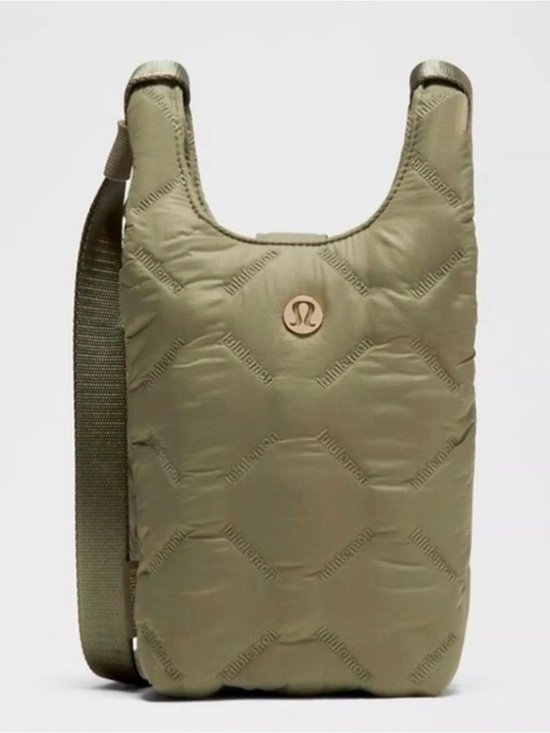 Vera Bradley Accessories - Lululemon Quilty Pleasures Phone Crossbody Bag 1L Bay Leaf Quilted Nylon NWOT